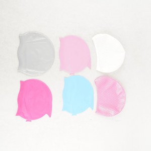 Silicone swimming hat