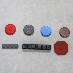 Silicone key part and cover