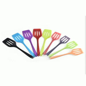 Silicone kitchen utensils translucent silicone pot shovel high temperature non-stick pot special leakage shovel silicone beef steak shovel frying shovel