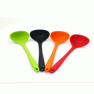 Silicone spoon kitchen products baking tools non-stick pot integrated silicone spoon cake spoon