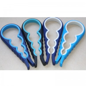 Silicone corkscrew multifunctional four-in-one bottle opener domestic safety can opener anti-skid and bottle cap opener