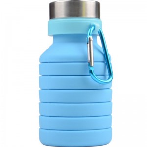 Silicone compressed cup fashion silicone sports kettle creative silicone telescopic cup can be customized logo
